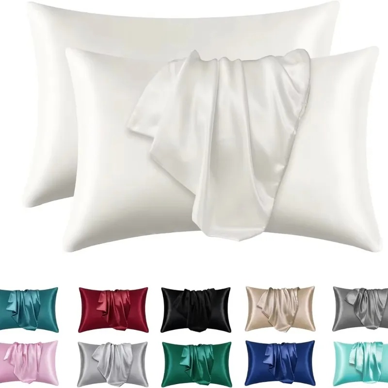 Satin Silk Pillowcase Hair Skin - 1/2 шт. атласных шелковых наволочек для
