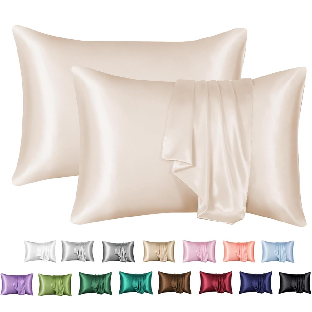 Satin Silk Pillowcase Hair Skin - 2-упаковка атласных наволочек для волос и