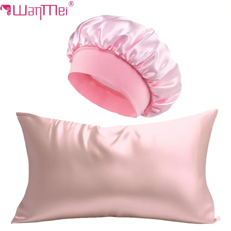Satin Silk Pillowcase Hair Skin - 2 шт. шелковая наволочка и атласный