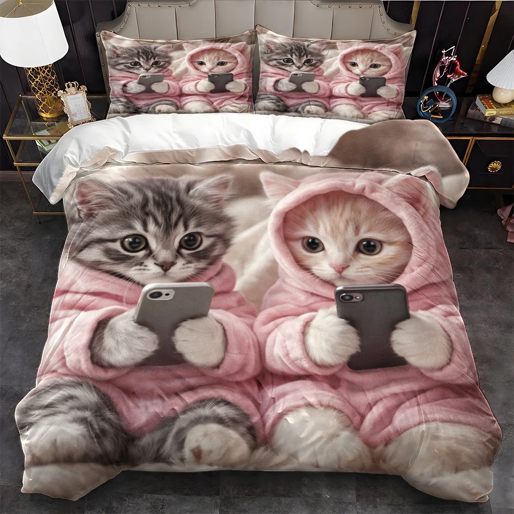 Duvet Cover Sets With Zipper - Комплект постельного белья из 3 предметов
