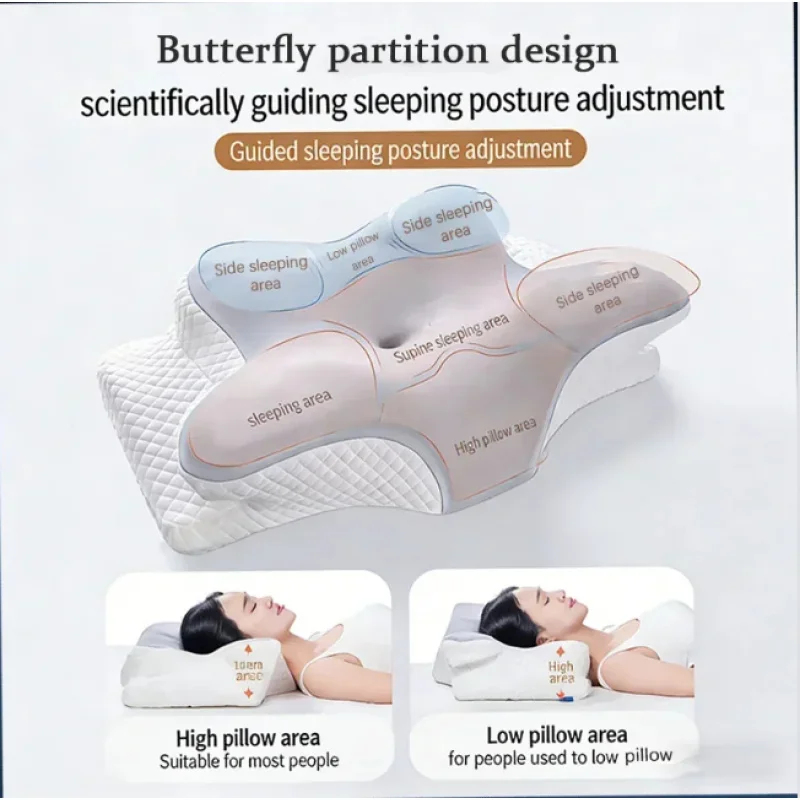 Memory Foam Orthopedic Pillow Neck Pain - Дышащая охлаждающая ортопедическая подушка из пены