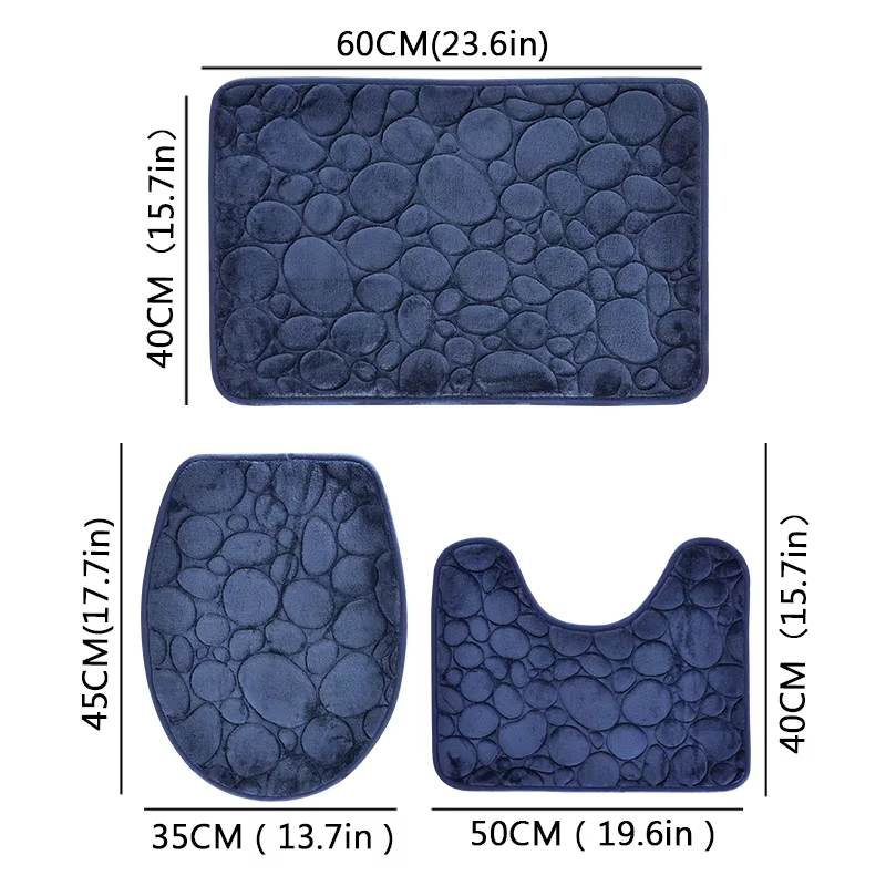 Quick Dry Diatomite Bath Mat - 3 шт./компл. коврики для ванной, нескользящие,