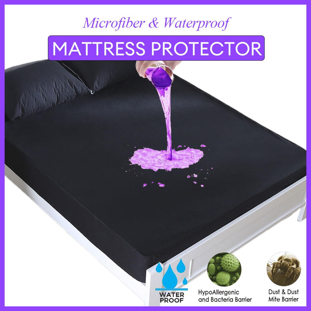 Waterproof Mattress Protector Breathable - Однотонный протектор матраса, водонепроницаемый чехол для