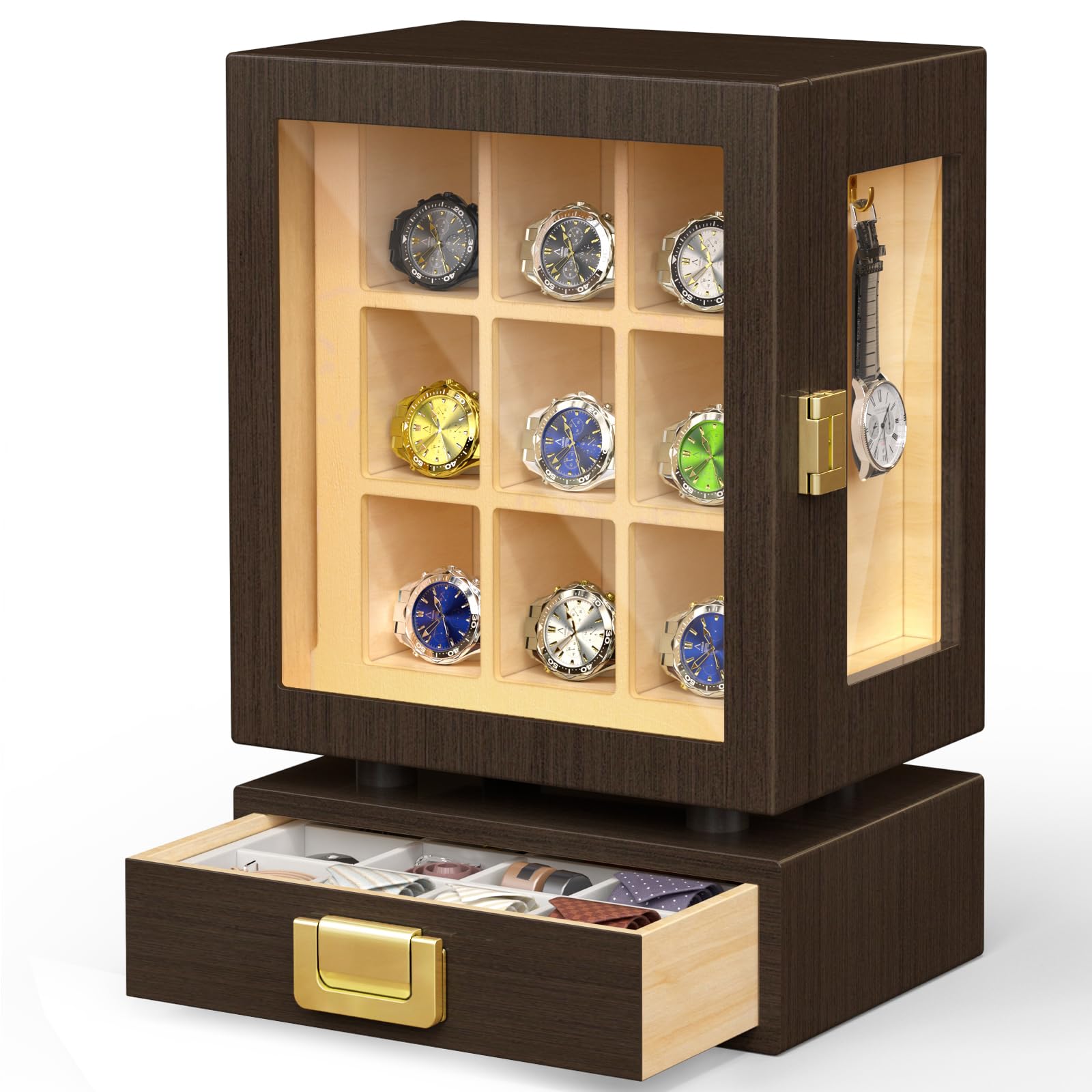 Storage & Organization - Прямоугольная деревянная коробка для хранения часов