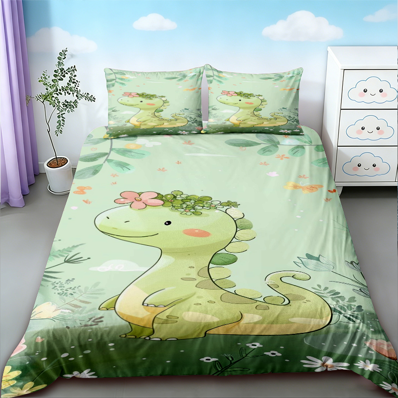 Bedding - Пододеяльник с милым динозавром, комплект постельного