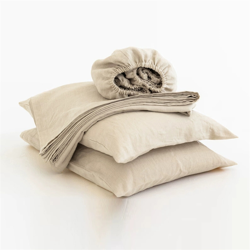 Fitted Bed Sheets Deep Pocket - Комплект постельного белья из 100% льна,