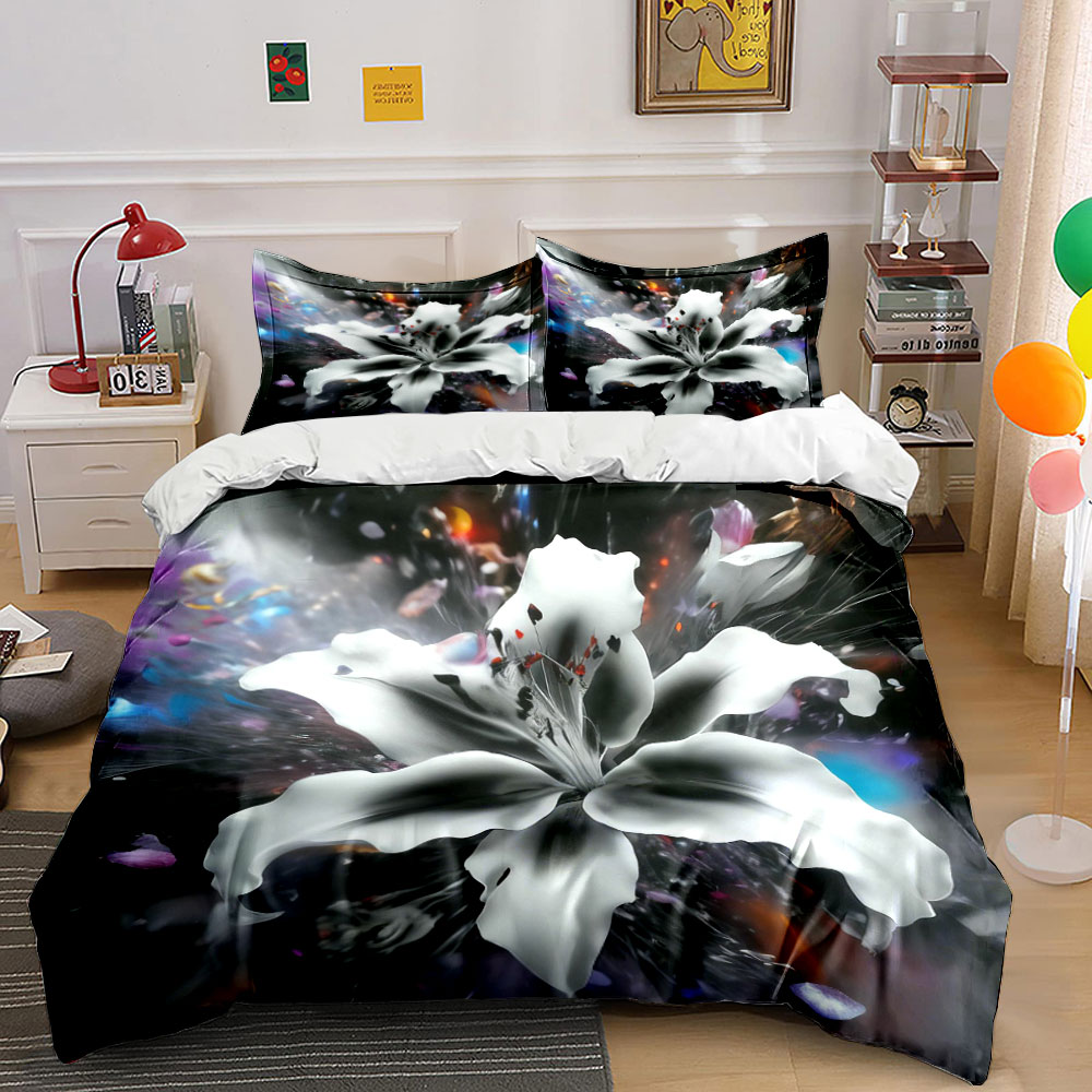 Aesthetic Floral Duvet Cover - Комплект постельного белья с абстрактным узором