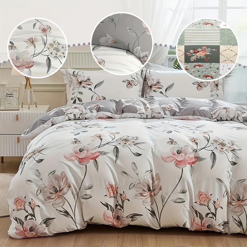 Aesthetic Floral Duvet Cover - Комплект постельного белья из 2/3 предметов: