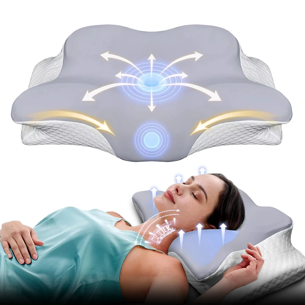 Memory Foam Orthopedic Pillow Neck Pain - Подушки из пены с эффектом памяти