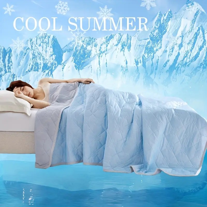 Cooling Blanket Hot Sleepers - 1 шт. Большое охлаждающее одеяло, двустороннее,