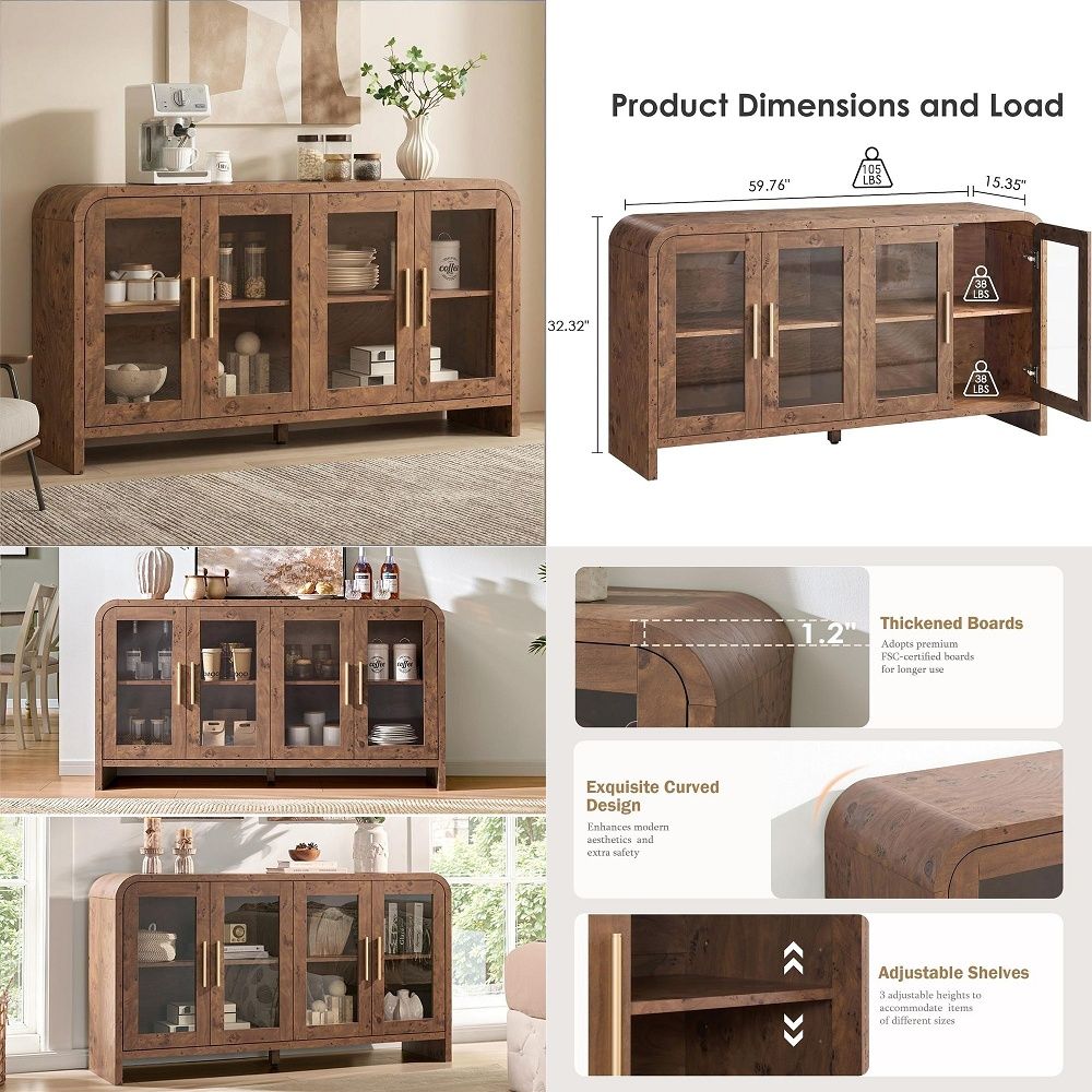 Storage & Organization - Буфет-сервант с местами для хранения, тумба-сервант
