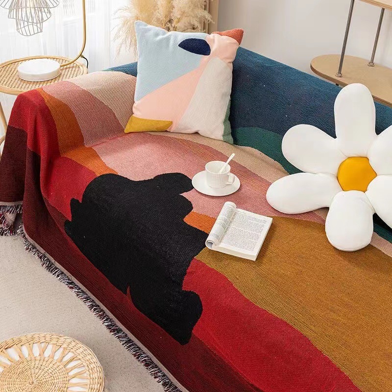 Boho Throw Blanket Fringe - Одеяло из текстиля City Ins, домашний