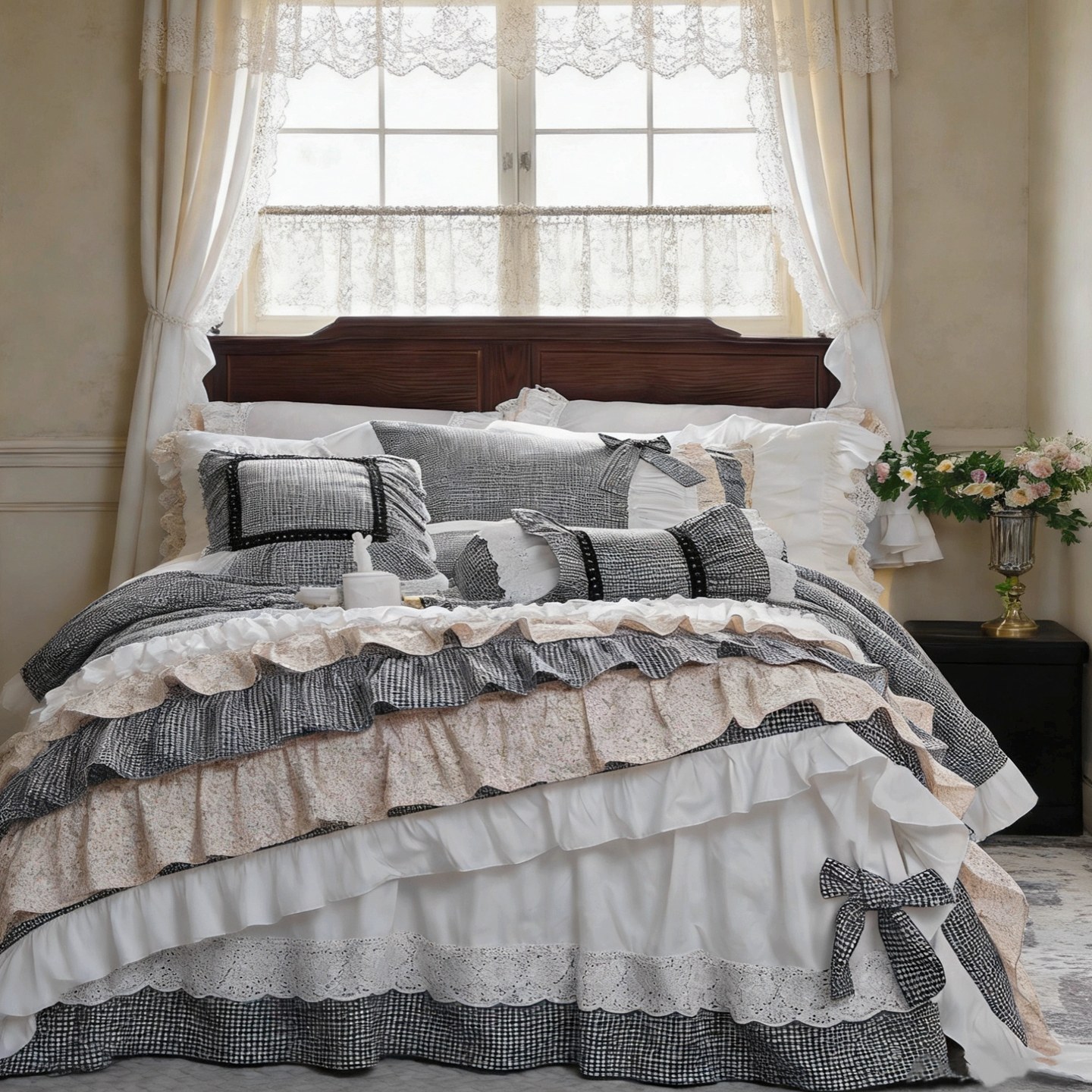 Aesthetic Floral Duvet Cover - Комплект постельного белья в стиле кантри-коттеджкор: