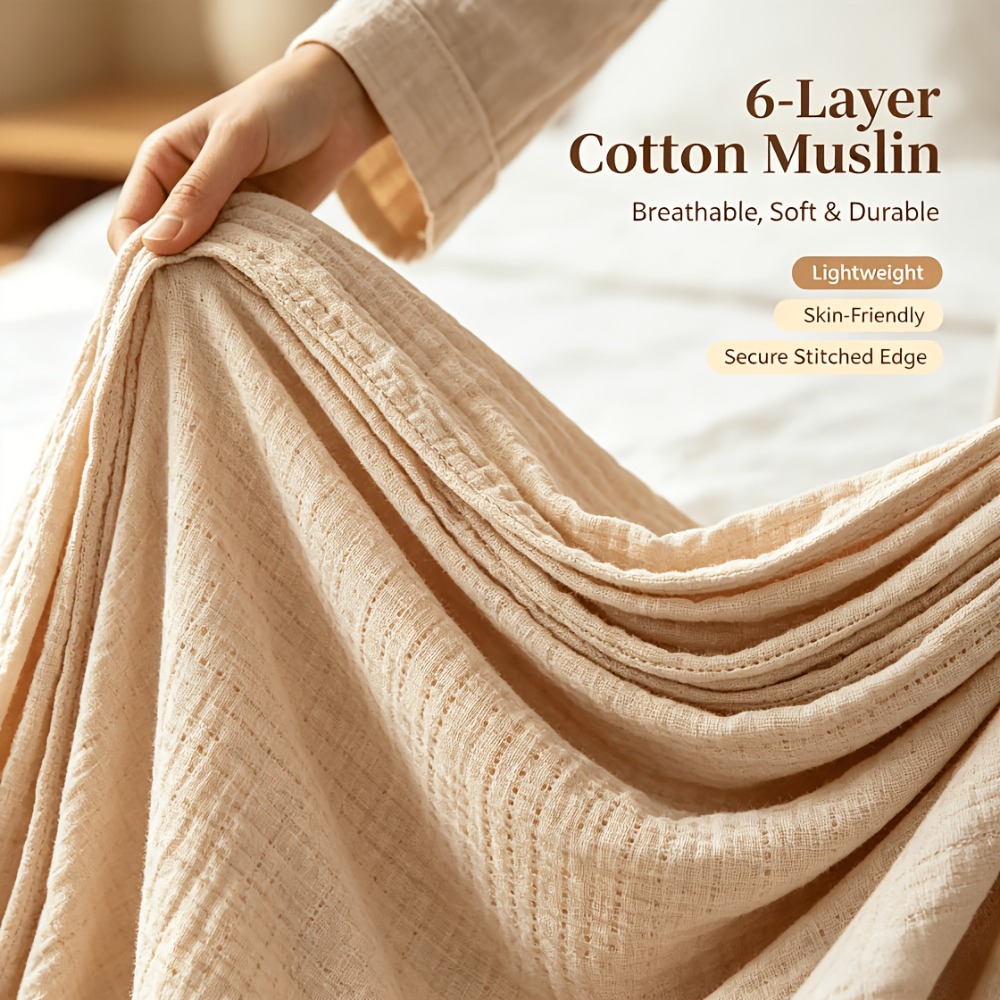 100% хлопковое муслиновое одея – обзор и цена Muslin Cotton Bedspread