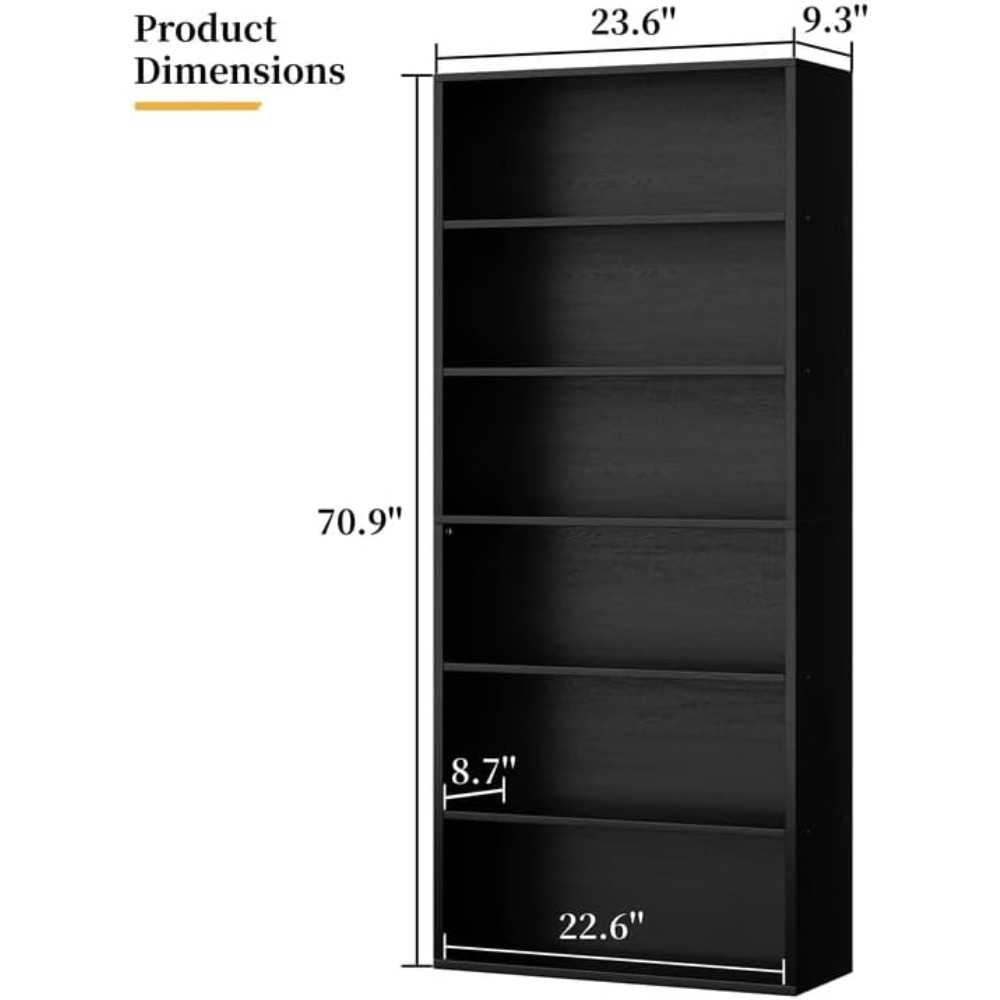 6-ярусный открытый книжный шка – обзор и цена Storage & Organization