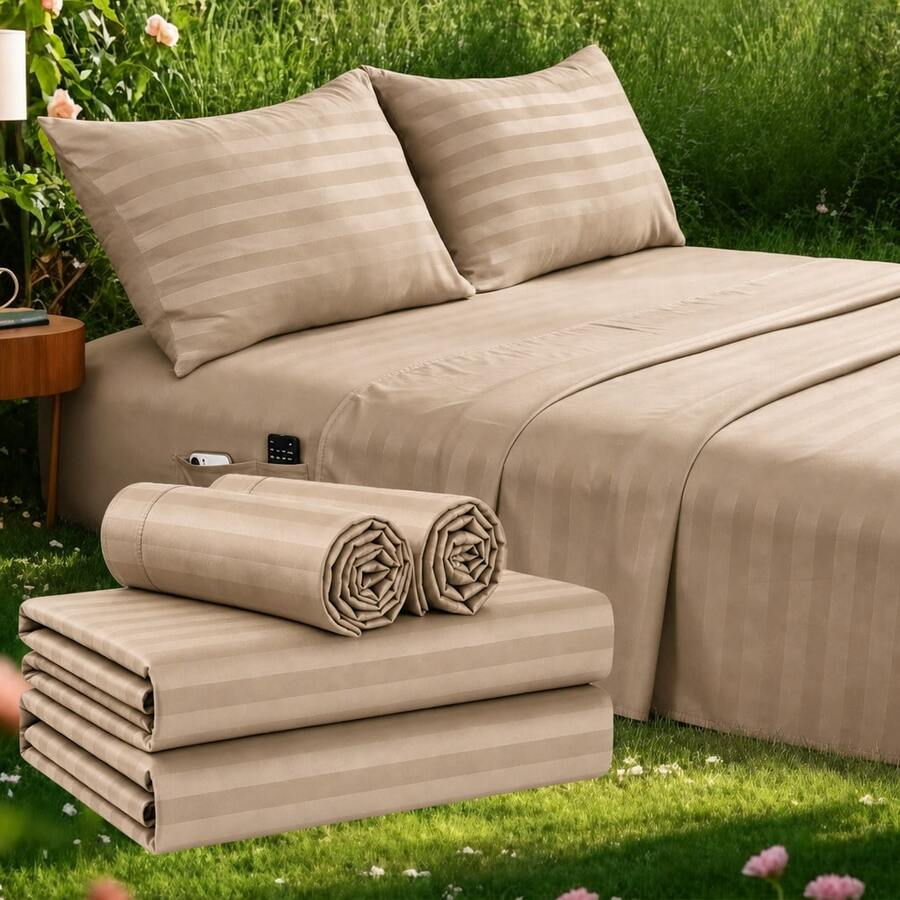 Комплект охлаждающих простыней – обзор и цена Fitted Bed Sheets Deep Pocket