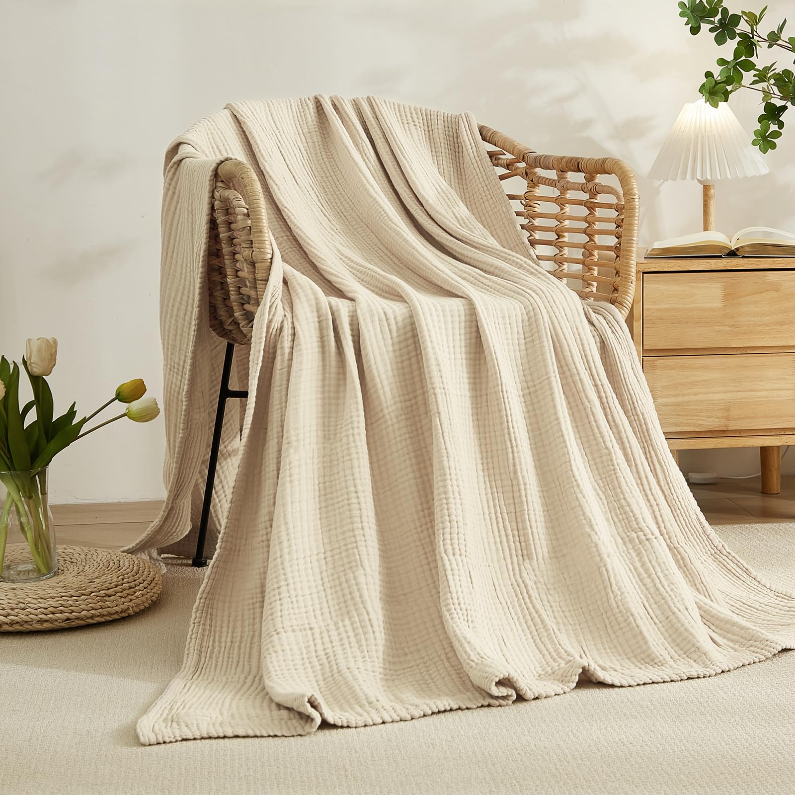 Одеяло из 100% хлопка для кров – обзор и цена Muslin Cotton Bedspread