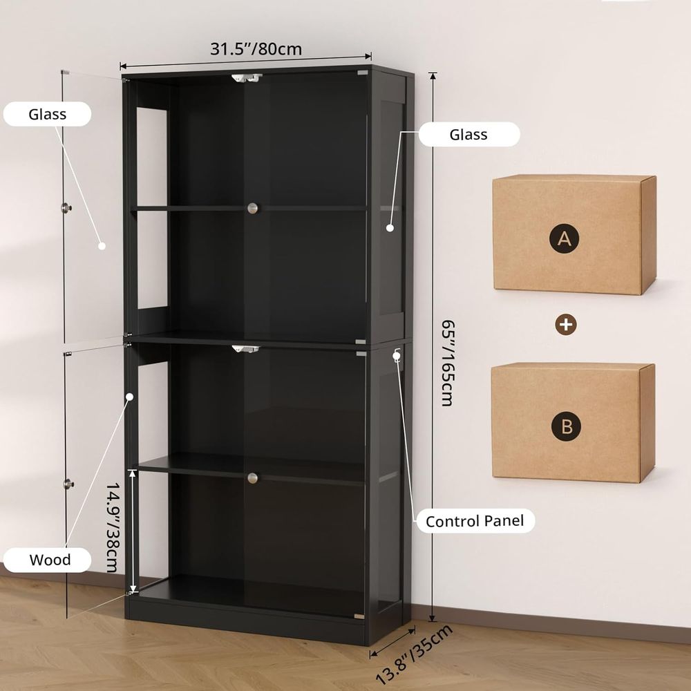 Витрина со стеклянными дверцам – обзор и цена Storage & Organization