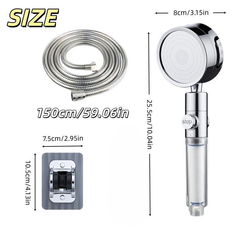 Ручной душ с видимым фильтром, – обзор и цена High Pressure Shower Head Handheld