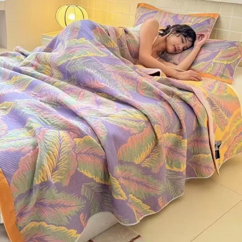 6-слойное муслиновое одеяло ра – обзор и цена Muslin Cotton Bedspread