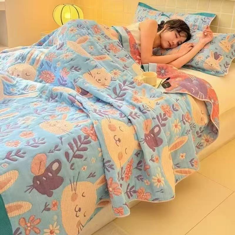 6-слойное муслиновое одеяло ра – обзор и цена Muslin Cotton Bedspread