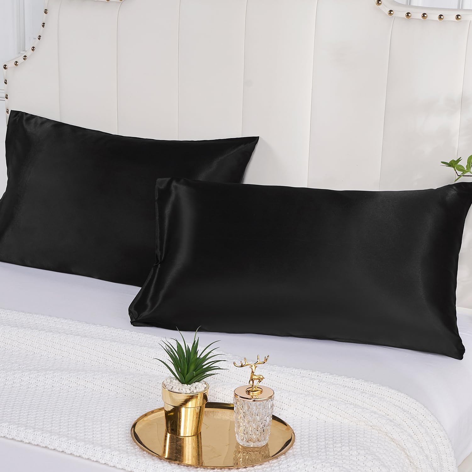 Комплект из 2 атласных наволоч – обзор и цена Satin Silk Pillowcase Hair Skin