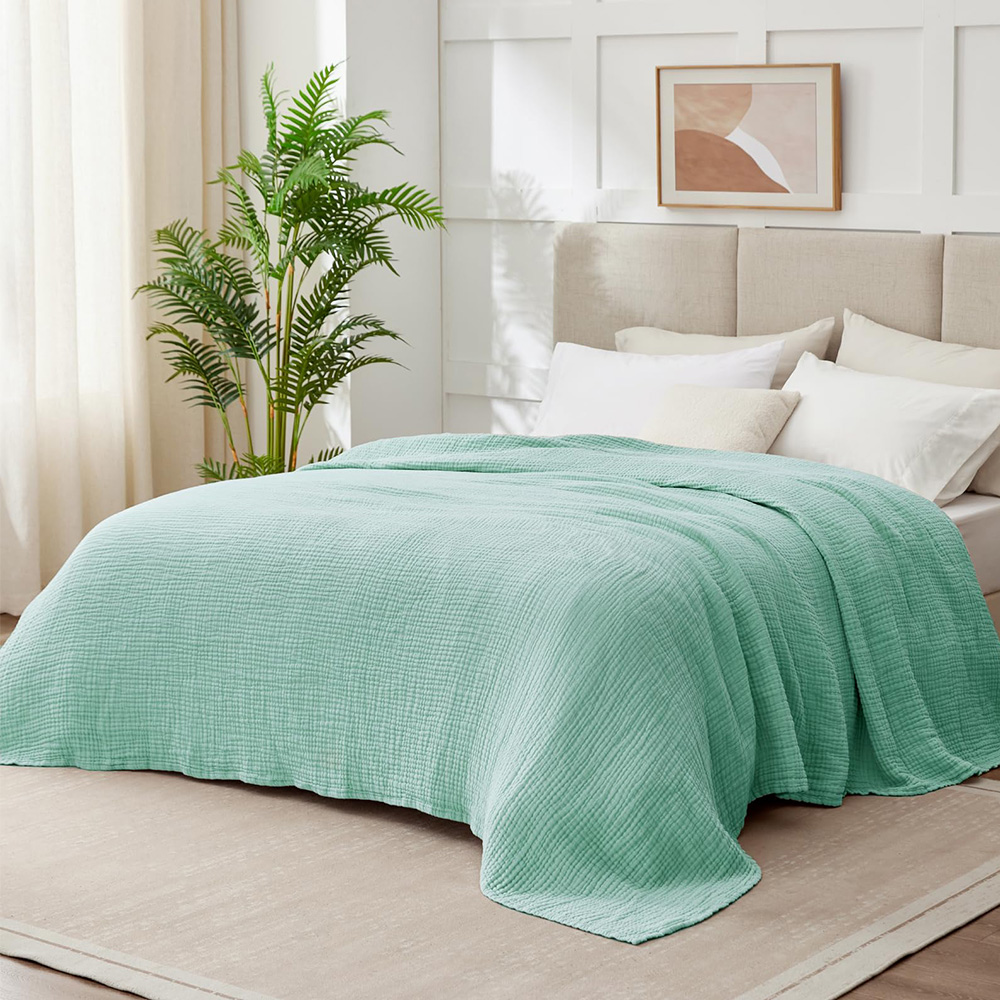 Шестислойные хлопковые муслино – обзор и цена Muslin Cotton Bedspread