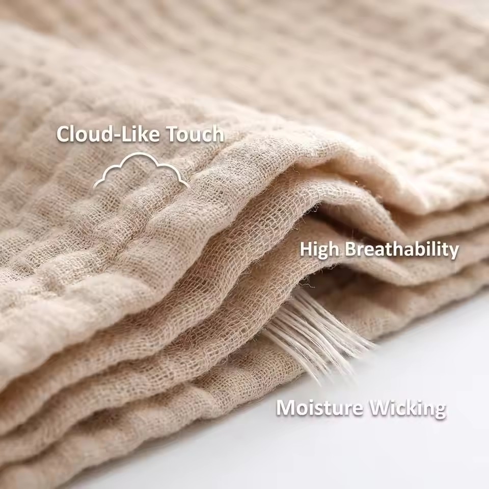 Шестислойное хлопковое муслино – обзор и цена Muslin Cotton Bedspread