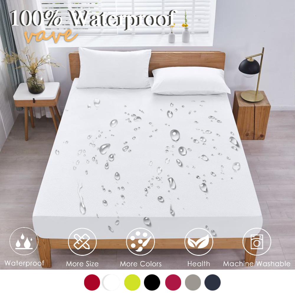 100% водонепроницаемая натяжна – обзор и цена Waterproof Mattress Protector Breathable