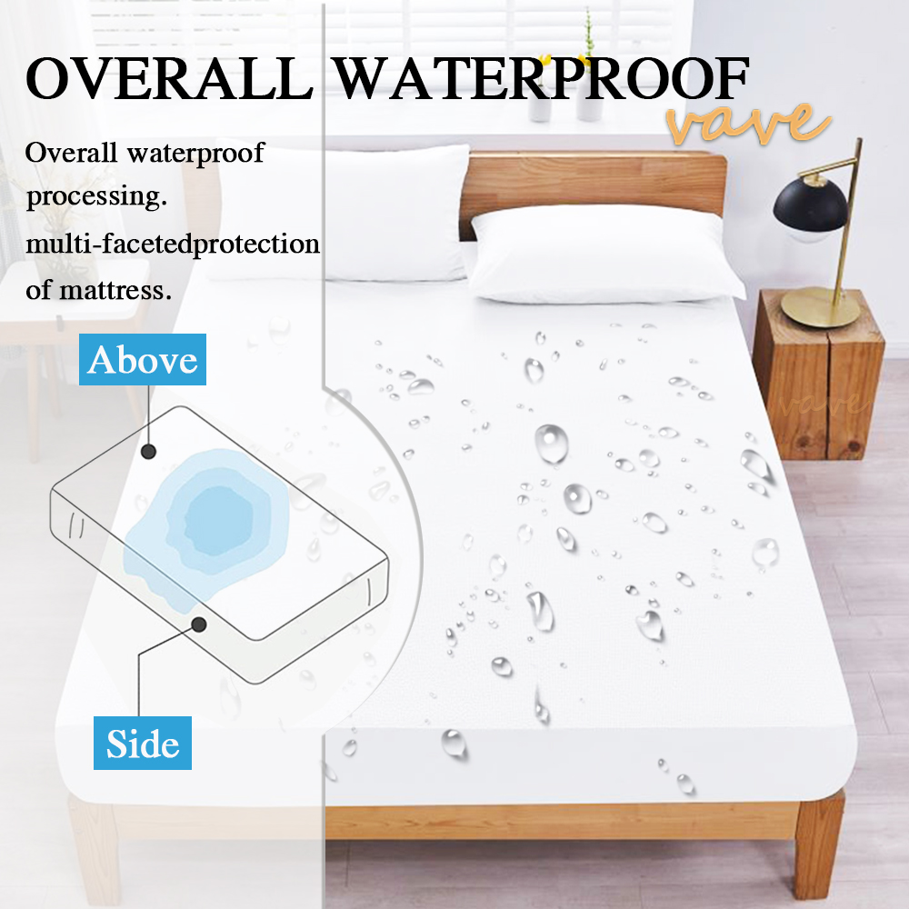 100% водонепроницаемая натяжна – обзор и цена Waterproof Mattress Protector Breathable