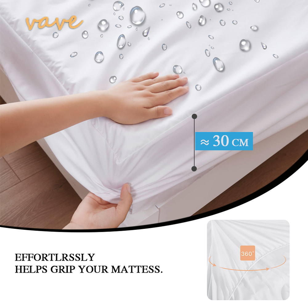 100% водонепроницаемая натяжна – обзор и цена Waterproof Mattress Protector Breathable