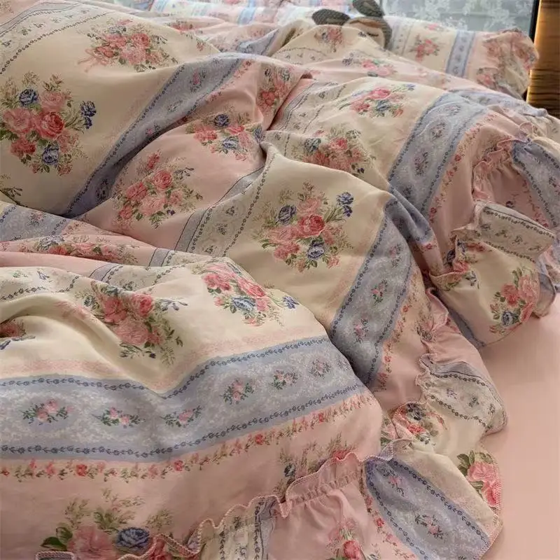 Комплект постельного белья при – обзор и цена Aesthetic Floral Duvet Cover