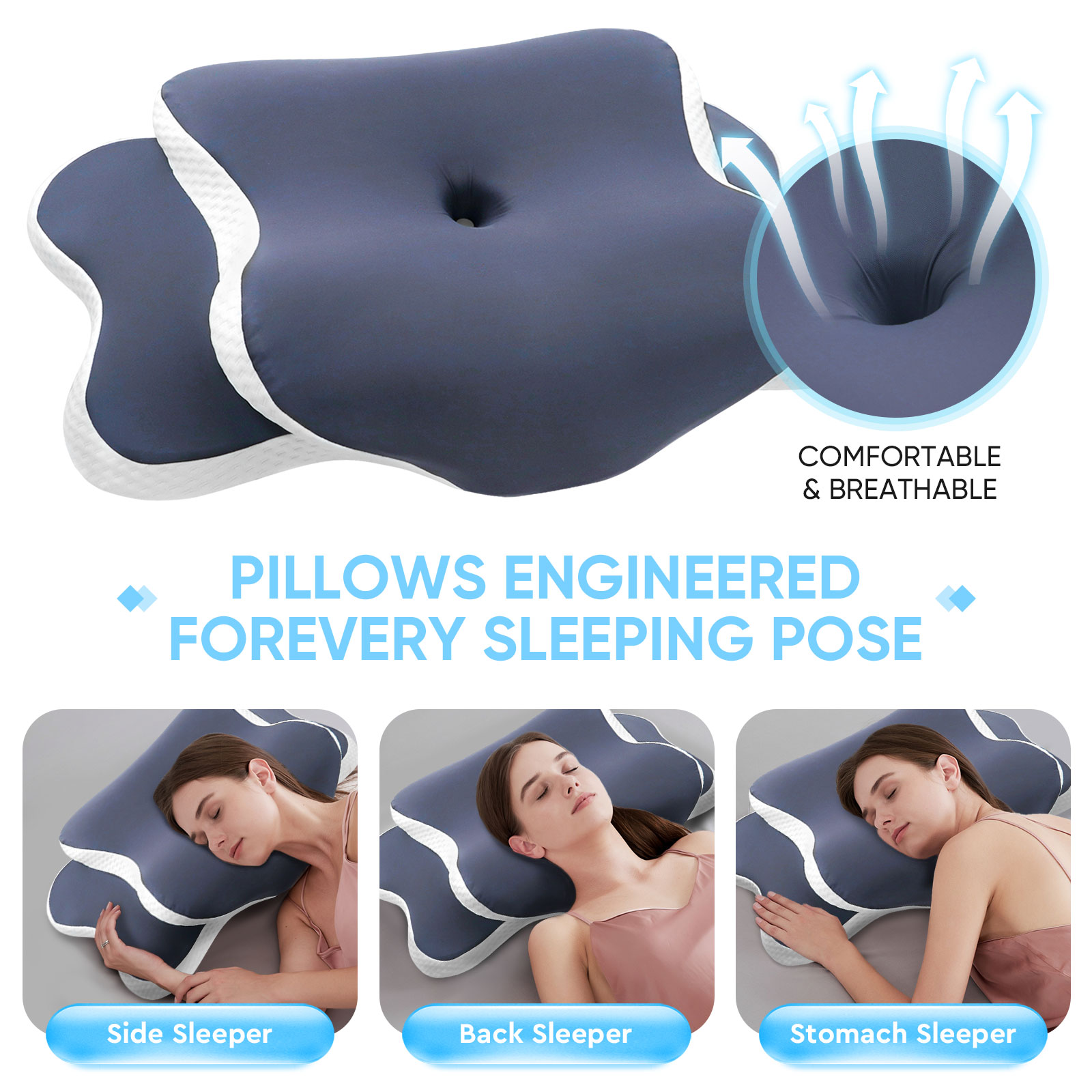 Ортопедическая подушка из пены – обзор и цена Memory Foam Orthopedic Pillow Neck Pain