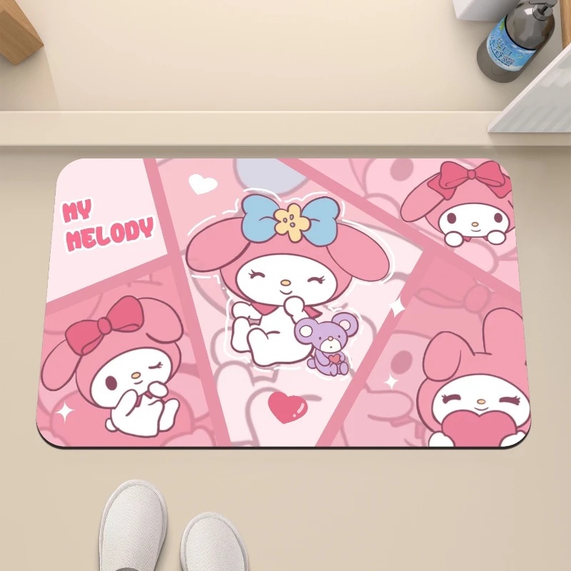 Коврик для ванной Hello Kitty  – обзор и цена Quick Dry Diatomite Bath Mat