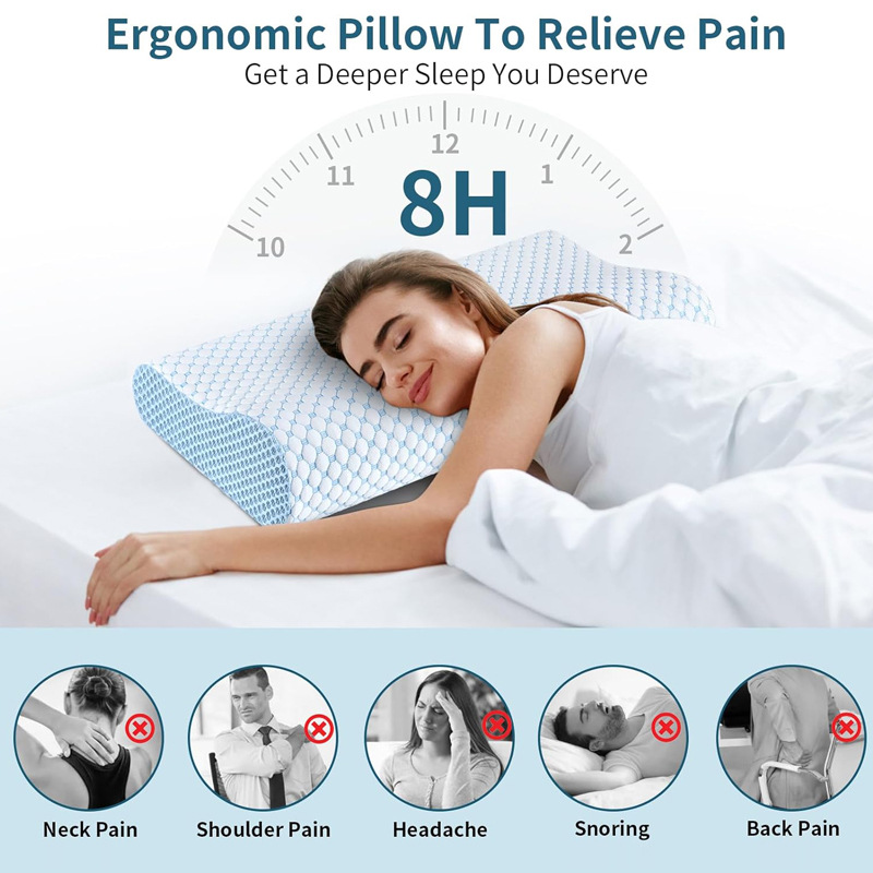 Подушка с медленным отскоком 6 – обзор и цена Anti Snore Contour Pillow