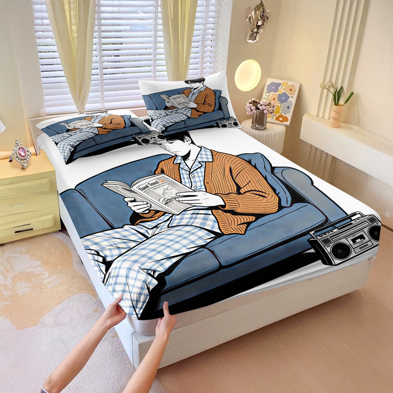 Мягкий комплект постельного бе – обзор и цена Fitted Bed Sheets Deep Pocket