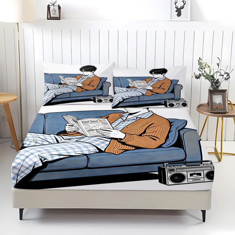 Мягкий комплект постельного бе – обзор и цена Fitted Bed Sheets Deep Pocket