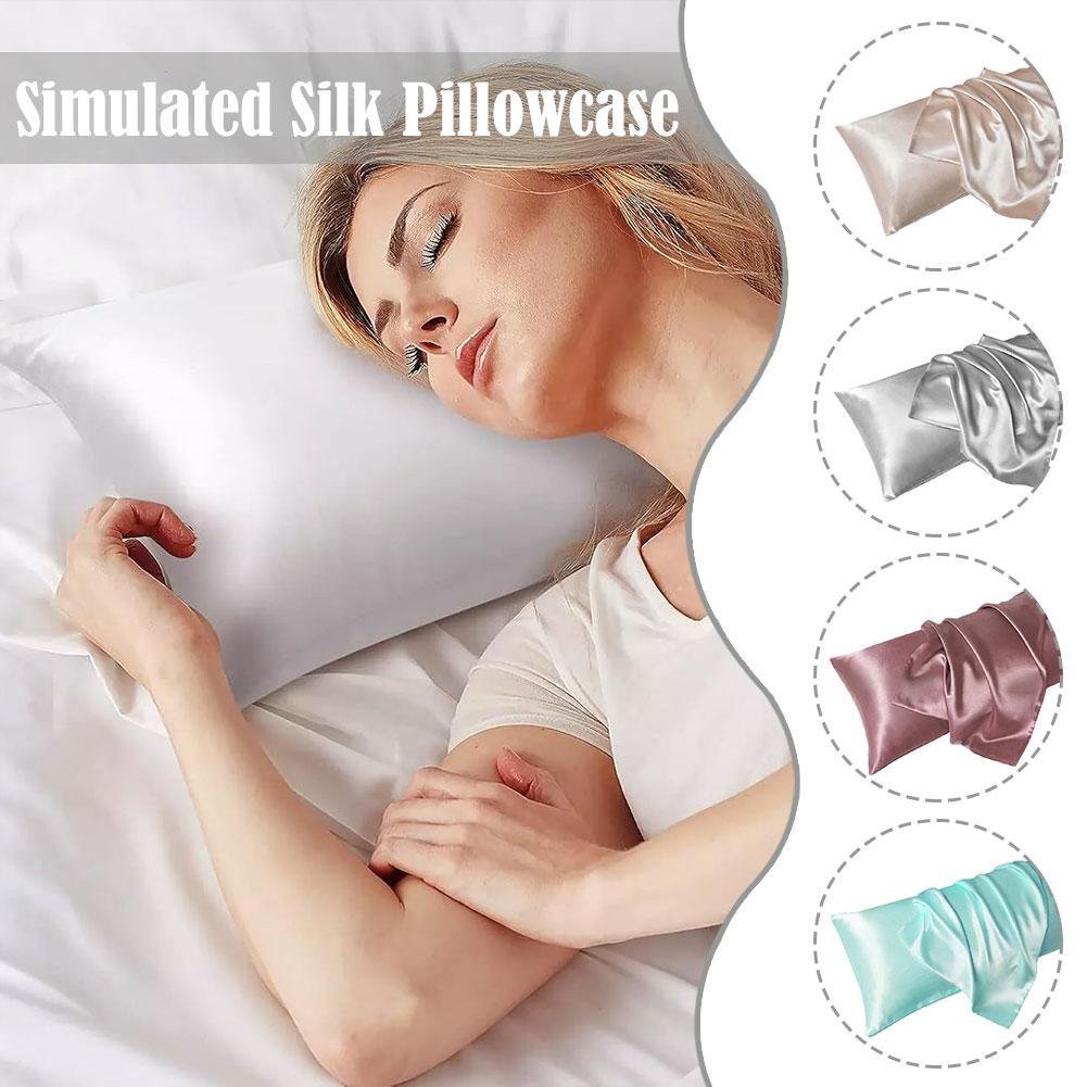 Роскошная атласная наволочка д – обзор и цена Satin Silk Pillowcase Hair Skin