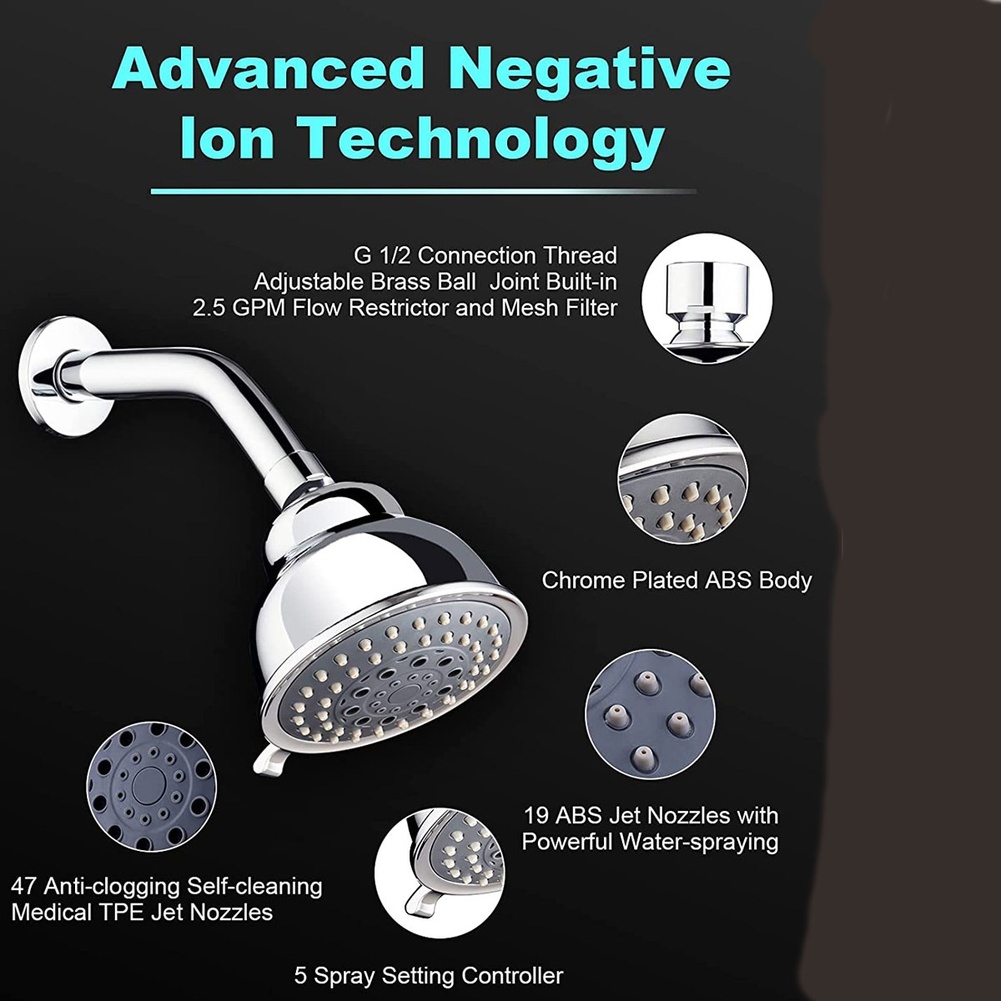 1 шт. Ручная душевая лейка для – обзор и цена High Pressure Shower Head Handheld