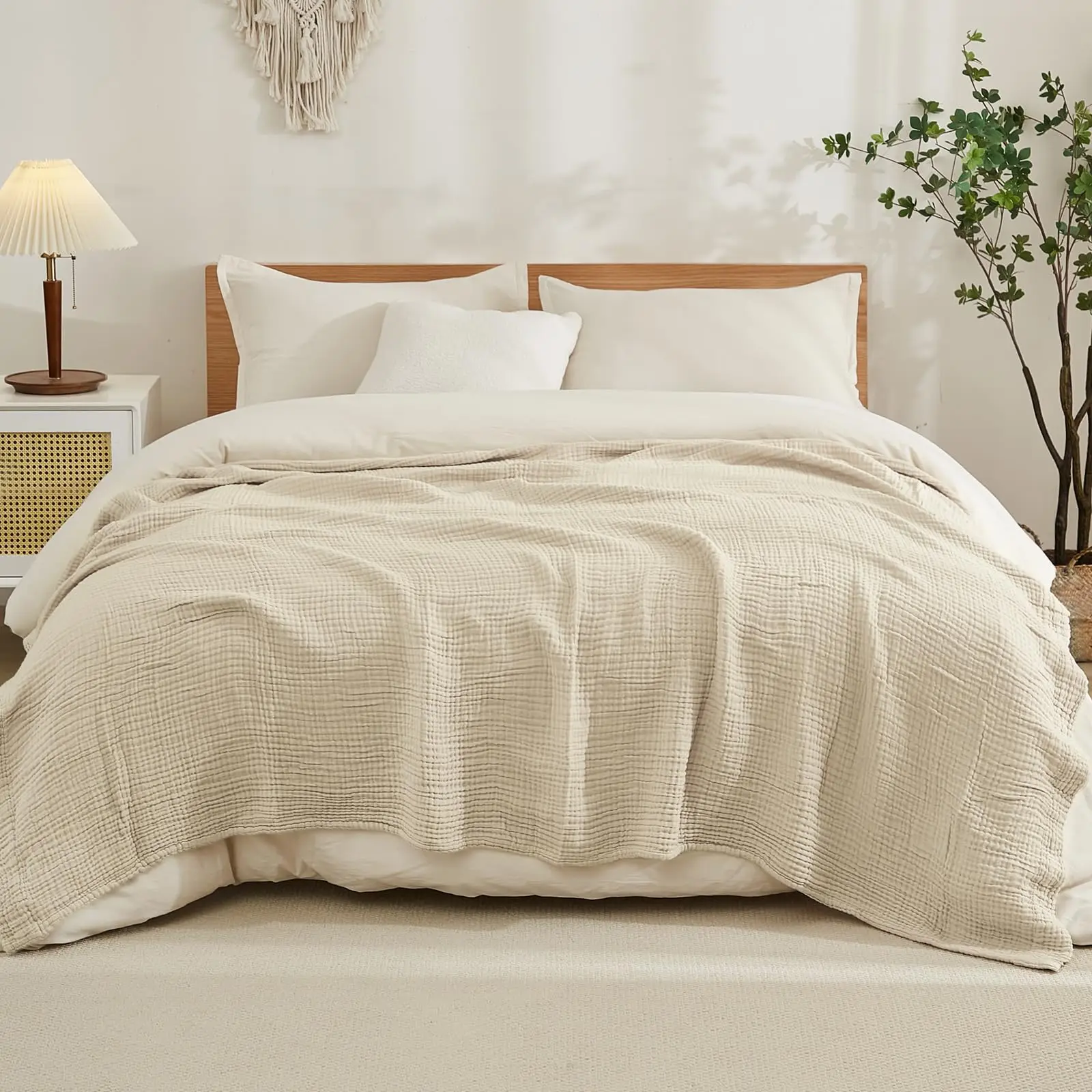 Одеяло из 100% хлопка для кров – обзор и цена Muslin Cotton Bedspread