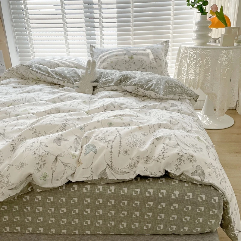 Комплект пододеяльников из 3 п – обзор и цена Aesthetic Floral Duvet Cover