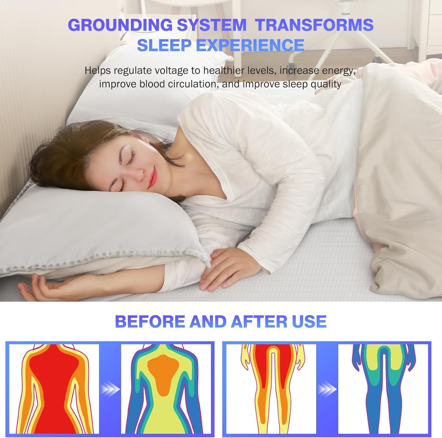 Заземляющая простыня из 90% ор – обзор и цена Fitted Bed Sheets Deep Pocket