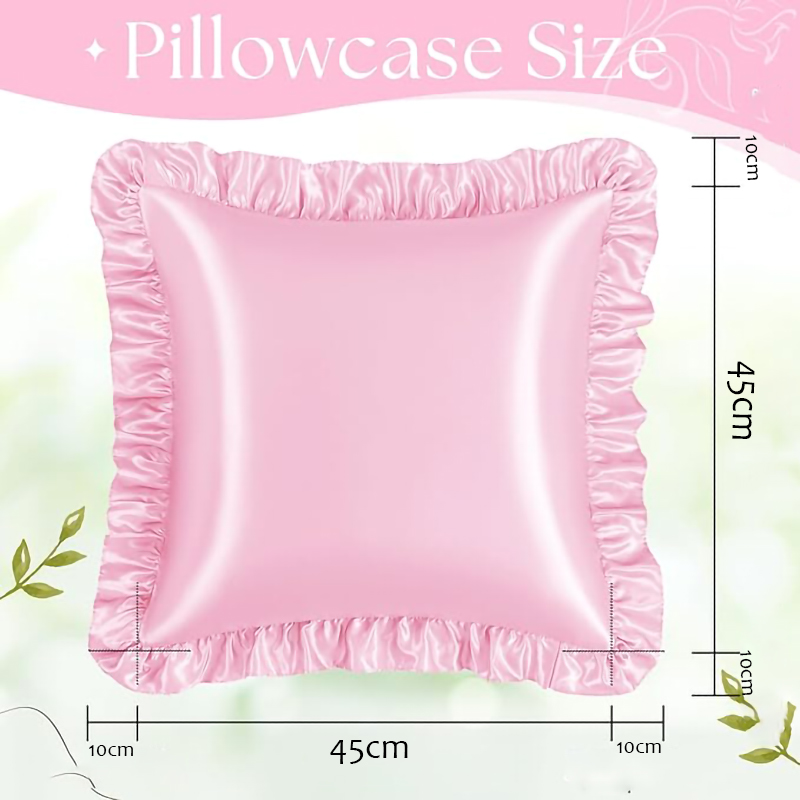 2 шт. атласных наволочек с рюш – обзор и цена Satin Silk Pillowcase Hair Skin