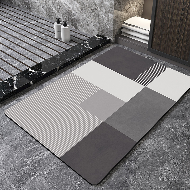 Скандинавский геометрический к – обзор и цена Quick Dry Diatomite Bath Mat