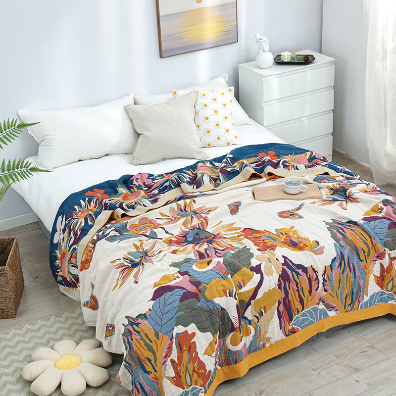 Простое хлопчатобумажное одеял – обзор и цена Muslin Cotton Bedspread