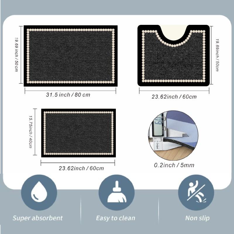 Набор из 3-х ковриков для ванн – обзор и цена Quick Dry Diatomite Bath Mat