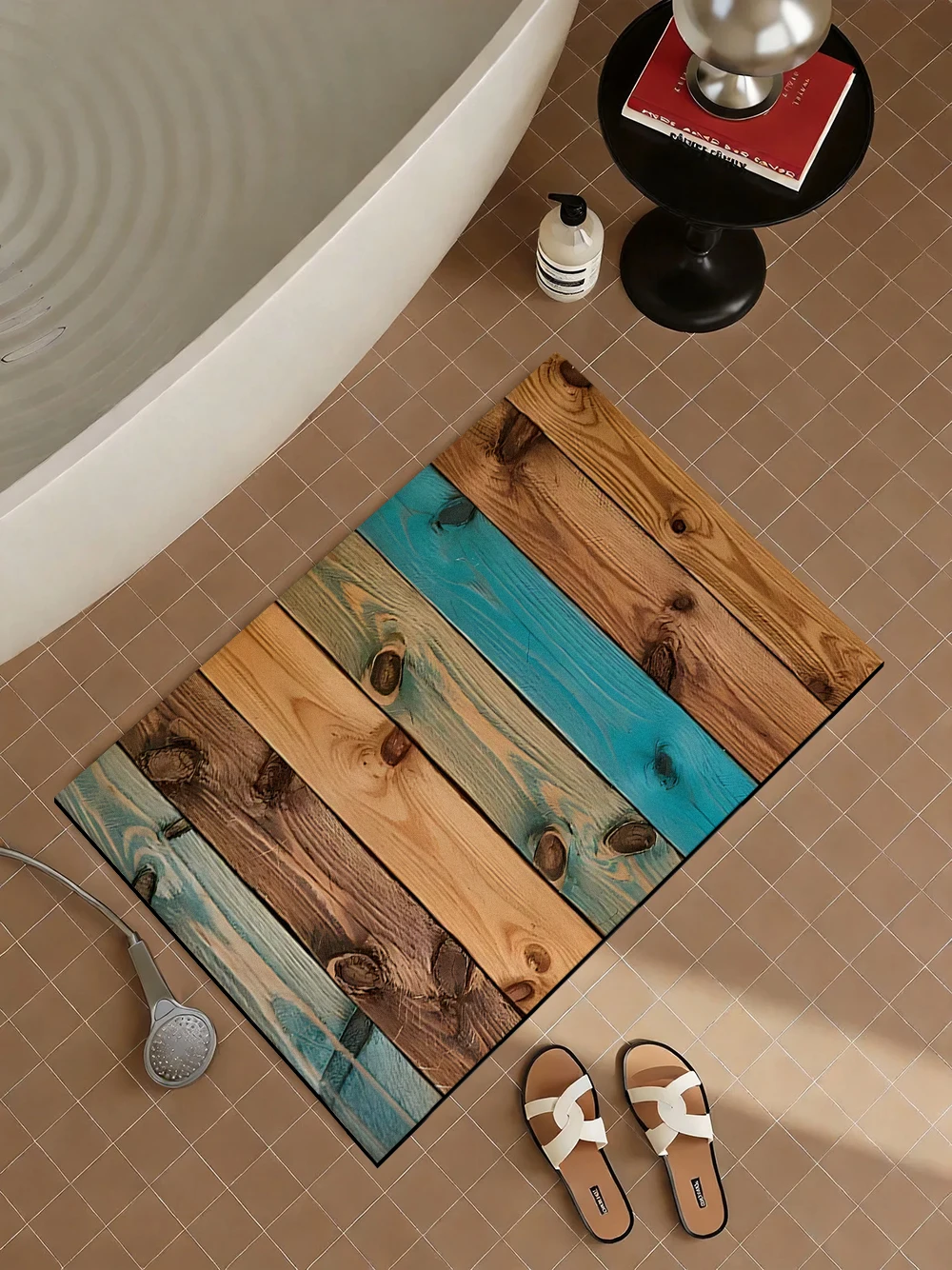 Винтажный коврик для ванной из – обзор и цена Quick Dry Diatomite Bath Mat