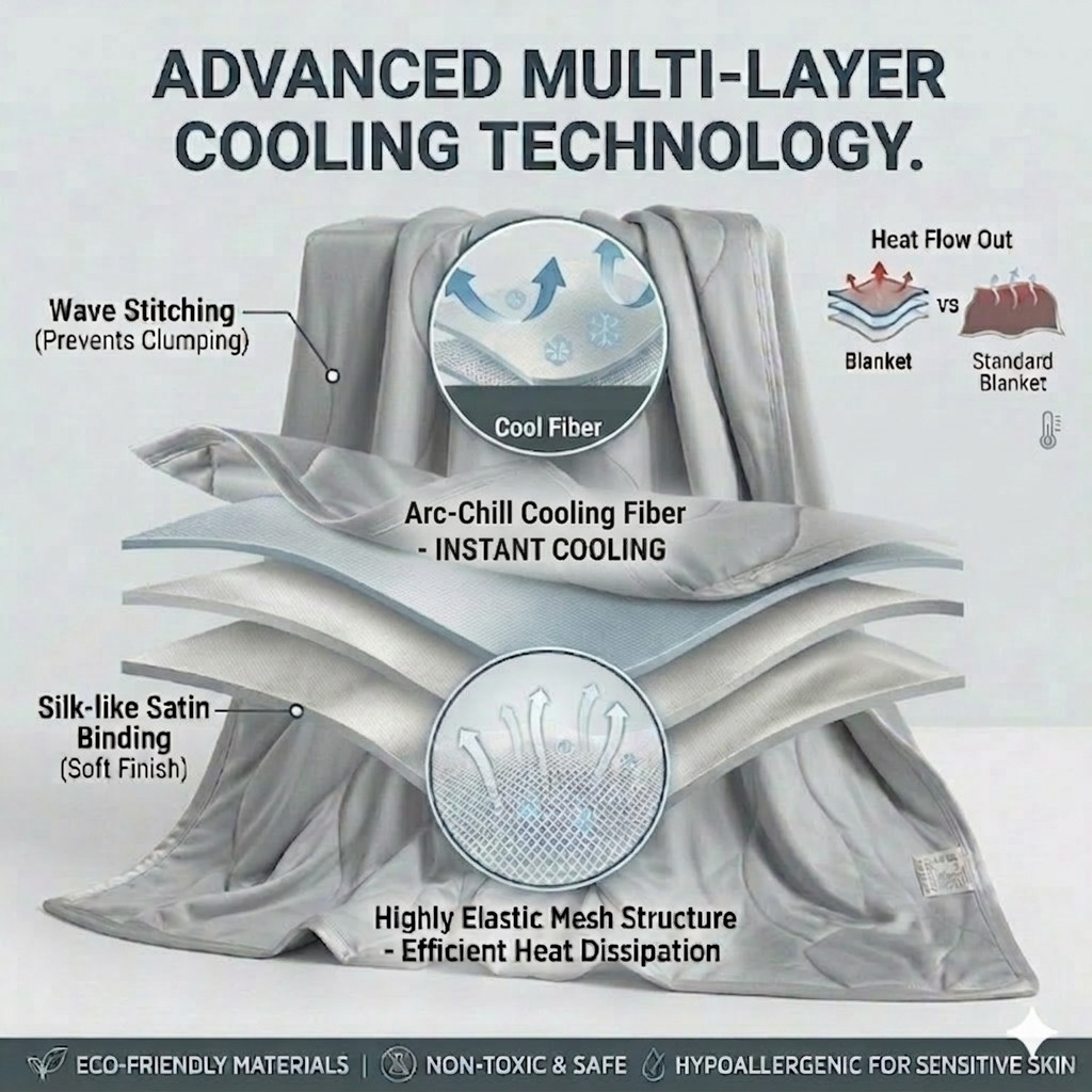Легкое дышащее охлаждающее оде – обзор и цена Cooling Blanket Hot Sleepers